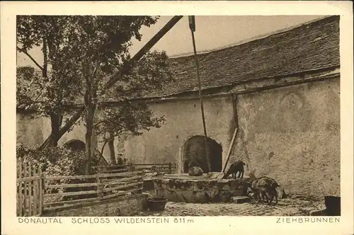 Leibertingen Schloss Wildenstein Donautal Ziehbrunnen Kat. Leibertingen