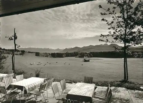 Irschenberg Autobahn Rasthaus Terrasse Kat. Irschenberg