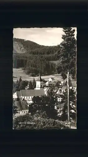 Lenzkirch Ortsansicht mit Kirche vom Waldrand Kat. Lenzkirch