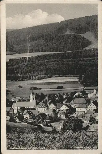 Lenzkirch Ortsansicht mit Kirche Hoehenluftkurort Kat. Lenzkirch