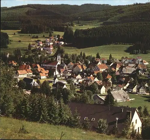 Lenzkirch Ortsansicht mit Kirche Kurort Kat. Lenzkirch