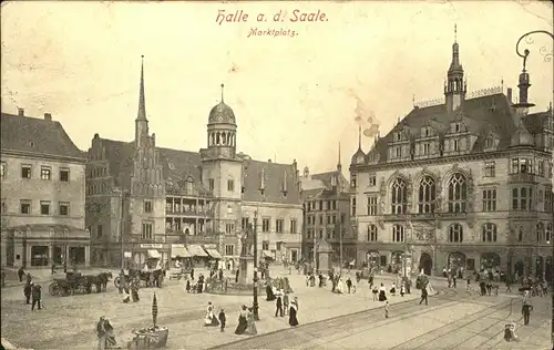 Halle Saale Marktplatz Kat. Halle