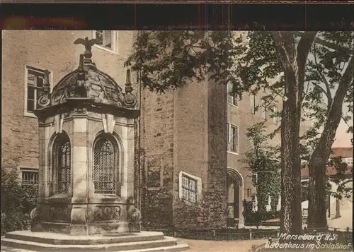 Merseburg Saale Rabenhaus im Schlosshof Kat. Merseburg