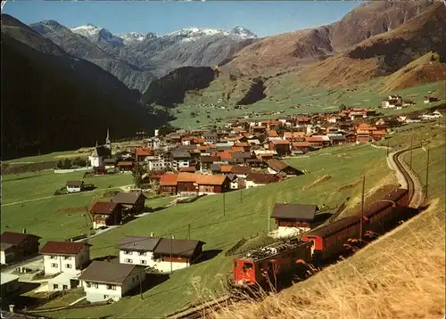 Sedrun Gesamtansicht Bahn Kat. Sedrun