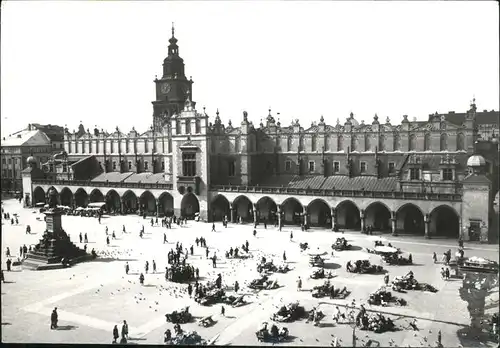 Krakow Malopolskie Rynek Glowny Elewacja wschodnia Sukiennic Kat. Krakow