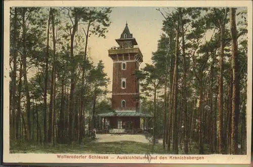 Woltersdorf Erkner Aussichtsturm Kranichsberge Kat. Woltersdorf Erkner