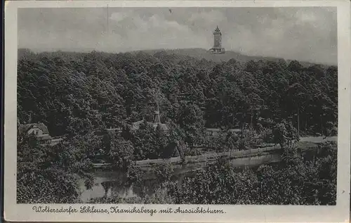 Woltersdorf Erkner Kranichsberge Aussichtsturm Kat. Woltersdorf Erkner