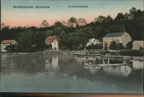 Woltersdorf Erkner Schleuse Kranichsberge Kat. Woltersdorf Erkner