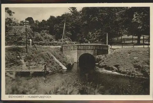 Eichhorst Eberswalde am Jagdschloss Hubertusstock Bruecke Kat. Schorfheide