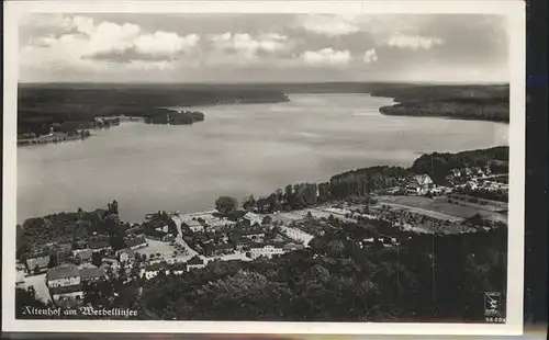 Altenhof Eberswalde Werbellinsee Fliegeraufnahme Kat. Schorfheide