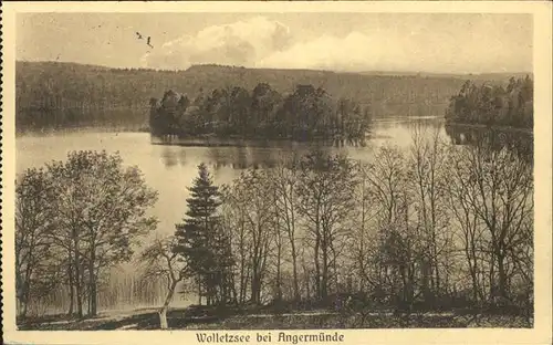 Angermuende Partie am Wolletzsee Kat. Angermuende