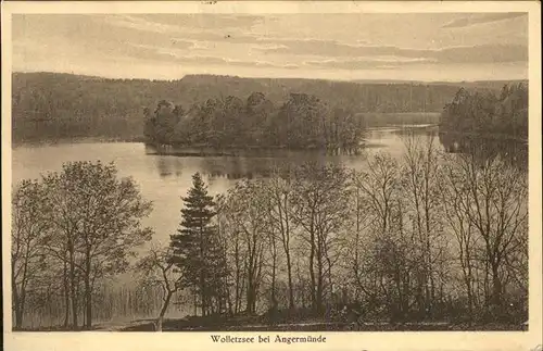 Angermuende Partie am Wolletzsee Kat. Angermuende