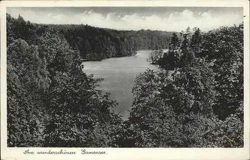 Tiefensee Bad Freienwalde Blick auf den Gamensee Kat. Werneuchen