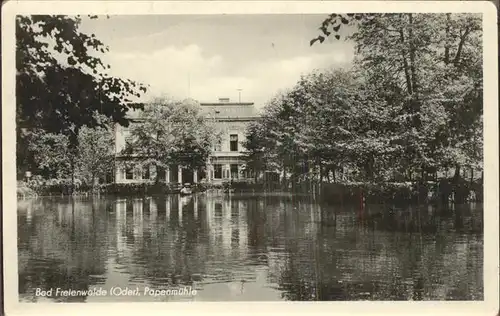 Bad Freienwalde Restaurant Papenmuehle Kat. Bad Freienwalde