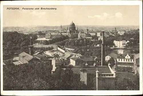 Potsdam Panorama vom Brauhausberg Nikolaikirche / Potsdam /Potsdam Stadtkreis