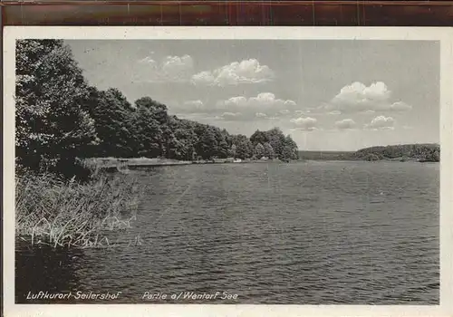 Seilershof Partie am Wentorfsee Luftkurort Kat. Gransee