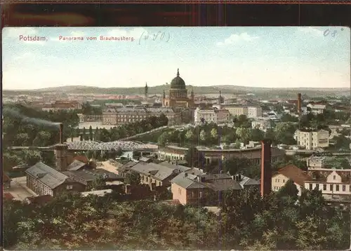 Potsdam Panorama vom Brauhausberg Nikolaikirche / Potsdam /Potsdam Stadtkreis