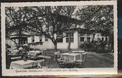 Fichtenwalde Gaststaette Waldfrieden Kat. Beelitz