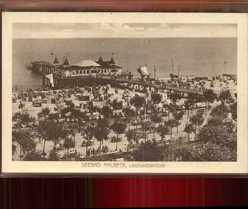 Ahlbeck Ostseebad Insel Usedom Landungsbruecke Kat. Heringsdorf Insel Usedom