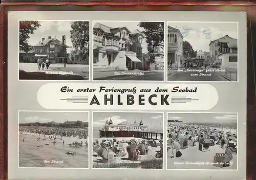 Ahlbeck Ostseebad Insel Usedom  Kat. Heringsdorf Insel Usedom