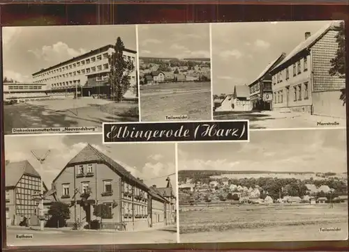 Elbingerode Harz Diakonissen Mutterhaus Pfarrstrasse Rathaus Teilansicht Kat. Elbingerode Harz