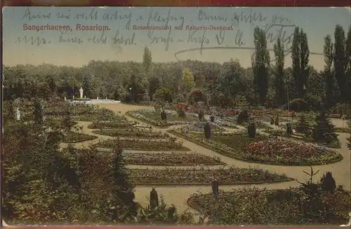 Sangerhausen Suedharz Rosarium Kaiserin Denkmal Kat. Sangerhausen