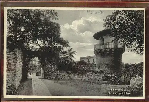 Sangerhausen Suedharz Husarenpfoertchen Bahnpost Kat. Sangerhausen