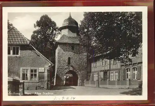 Stolberg Harz Altes Stadttor Ritterturm Kat. Stolberg Harz