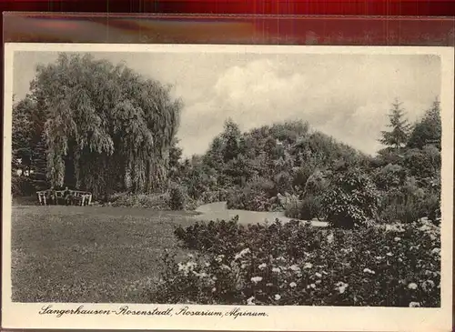 Sangerhausen Suedharz Rosarium Alpinum Bahnpost Kat. Sangerhausen