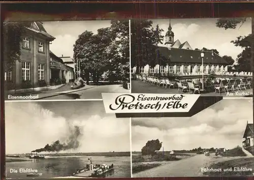 Pretzsch Elbe Eisenmoorbad Kurheim Elbfaehre Faehrhaus Kat. Pretzsch Elbe