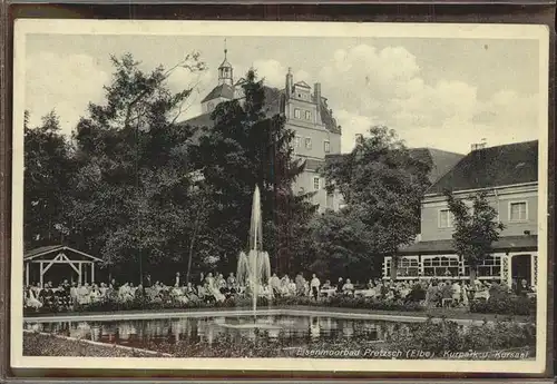 Pretzsch Elbe Eisenmoorbad Kurpark Kursaal Fontaene Kat. Pretzsch Elbe