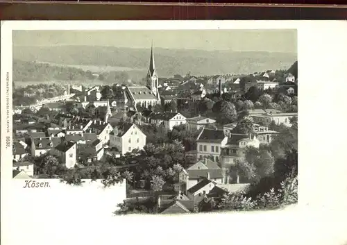 Bad Koesen Panorama mit Kirche Kat. Bad Koesen