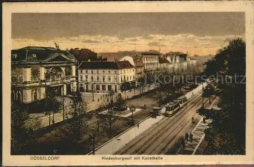 Duesseldorf Hindenburgwall mit Kunsthalle Kat. Duesseldorf