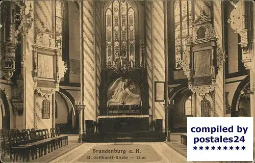 Brandenburg Havel St. Gotthardt Kirche Chor Kat. Brandenburg