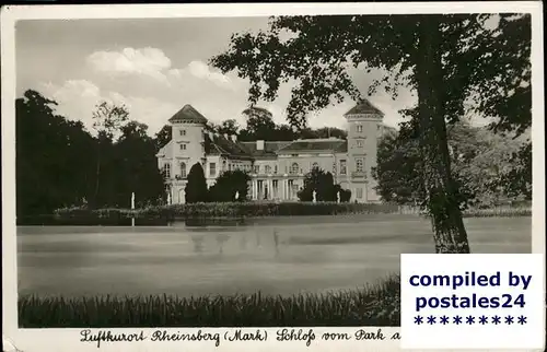 Rheinsberg Schloss mit Park und See Kat. Rheinsberg