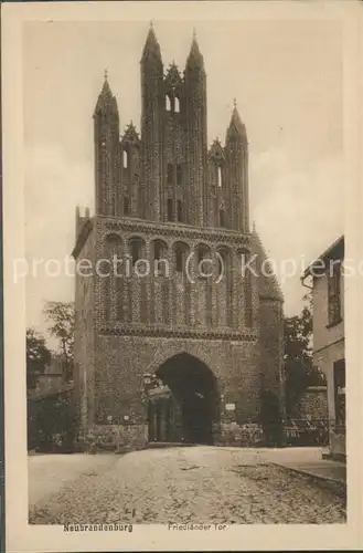 Neubrandenburg Friedlaender Tor Kat. Neubrandenburg