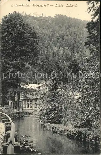 Lichtenhain Sebnitz Lichtenhainer Wasserfall / Sebnitz /Saechsische Schweiz-Osterzgebirge LKR