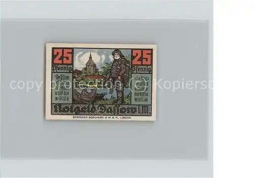 Dassow Notgel 25 Pfennig Gutschein Kat. Dassow