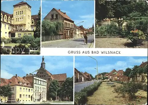 Bad Wilsnack Puschkin Kurhaus Wittenberger Strasse Kurpark Karl Marx Platz Ernst Thaelmann Strasse Kat. Bad Wilsnack