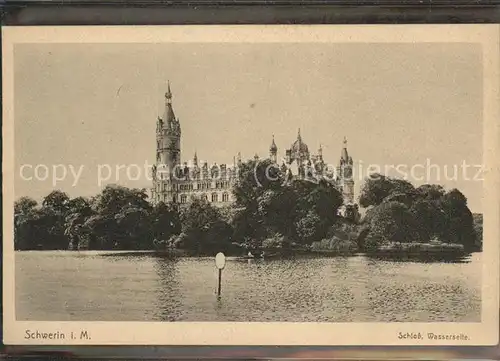 Schwerin Grossherzogliches Schloss See Kat. Schwerin