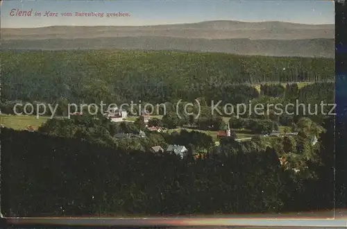 Elend Harz Blick vom Barenberg Kat. Elend Harz