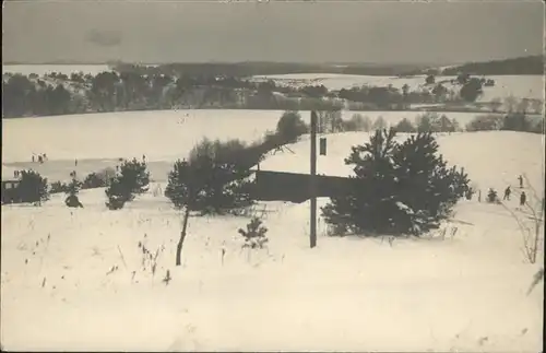 Finowfurt Landschaft im Schnee Kat. Schorfheide