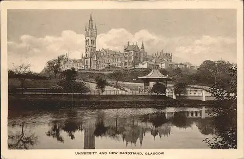 Glasgow University Bandstand Kat. Glasgow City