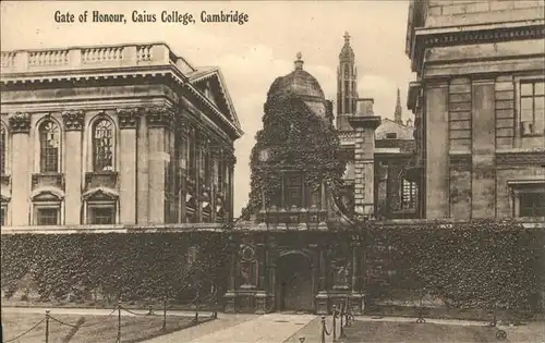 Cambridge Cambridgeshire Gate of Honour Caius College / Cambridge /Cambridgeshire CC