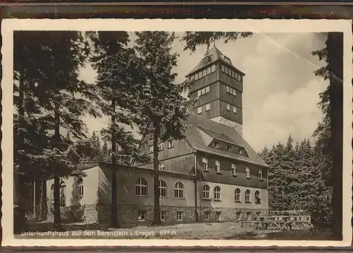 Baerenstein Annaberg Buchholz Unterkunftshaus Kat. Baerenstein