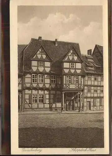 Quedlinburg Kloppstock Haus Kat. Quedlinburg