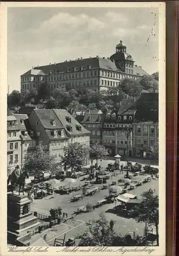 Weissenfels Saale Marktplatz Schloss Augustusburg Kat. Weissenfels