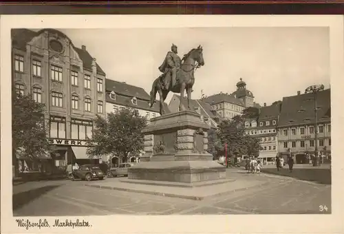 Weissenfels Saale Marktplatz Denkmal Kat. Weissenfels