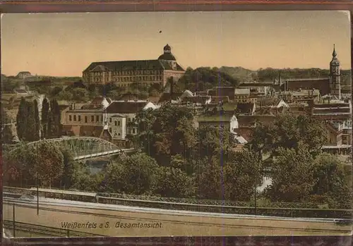 Weissenfels Saale Gesamt Bruecke Kat. Weissenfels