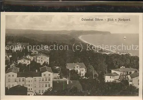 Goehren Ruegen Blick vom Nordpeerd Kat. Goehren Ruegen